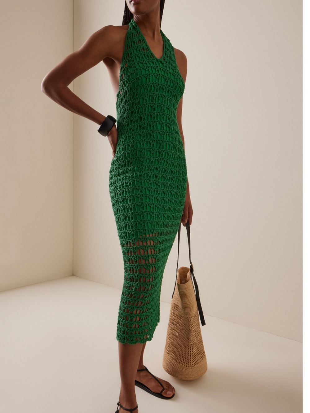 All That Remains Green Donna Cotton Crochet Dress Size 10